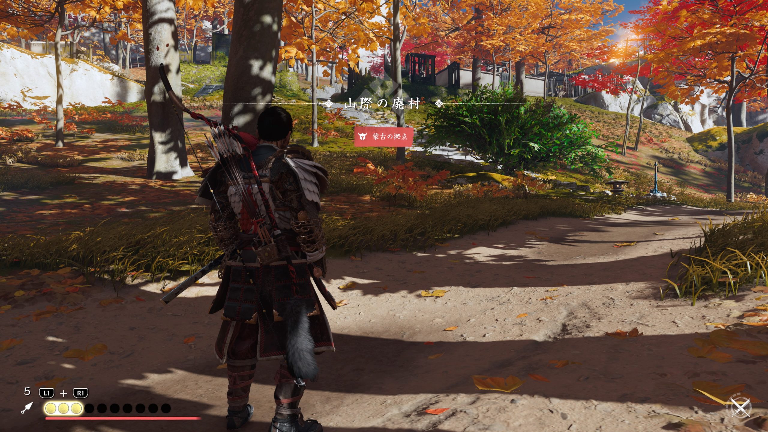 Ghost of Tsushima_蒙古の拠点_山際の廃村