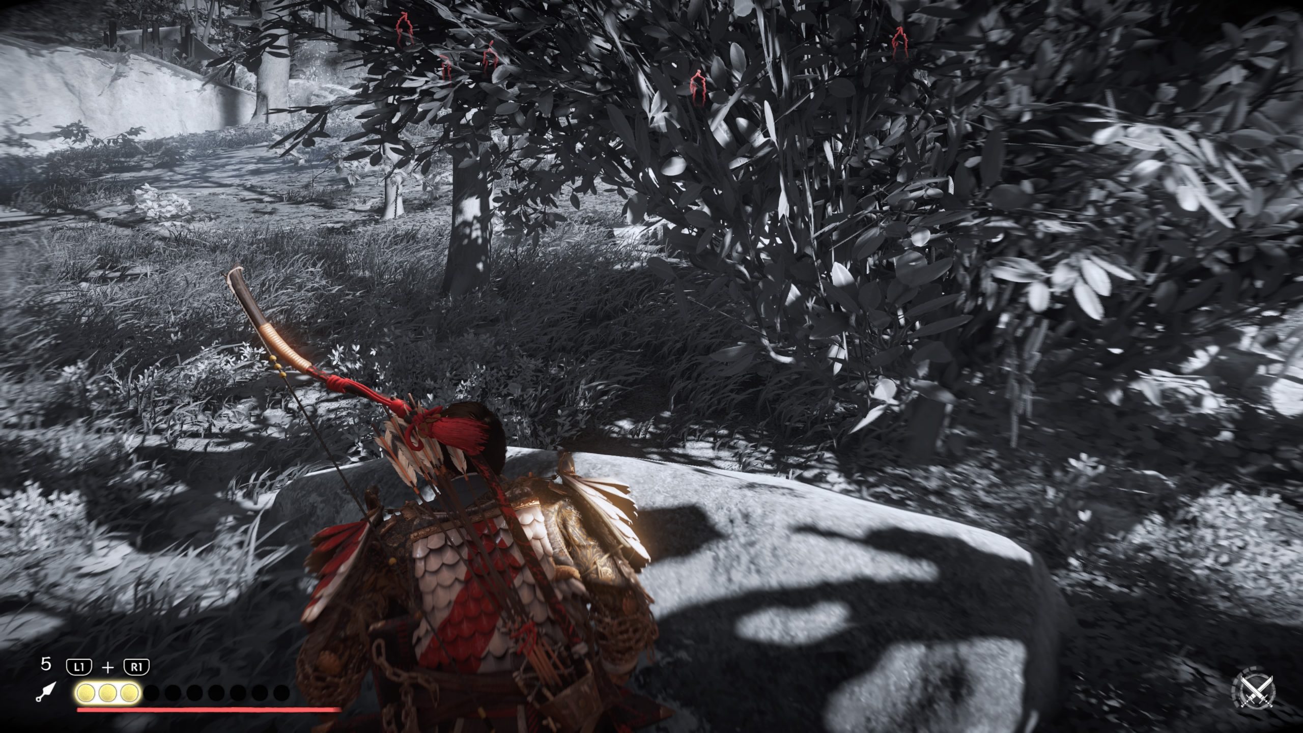 Ghost of Tsushima_赤外線レーダー