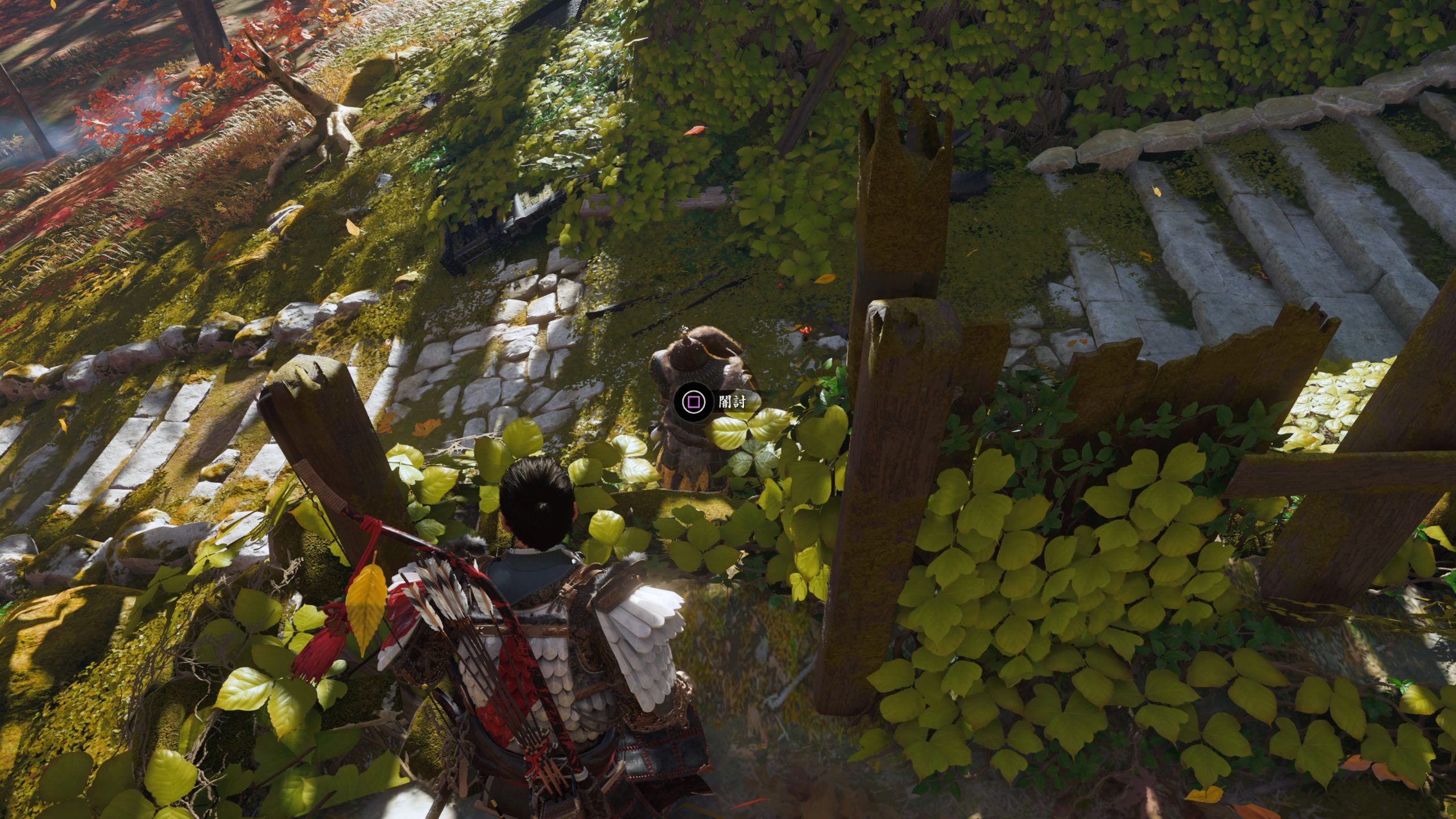 Ghost of Tsushima_正門前の敵を闇討